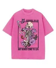 Camiseta casual y holgada para mujer Cómoda camiseta de algodón lavado para hombre y mujer