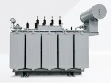 Transformador de distribuição imerso em óleo