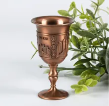 Religious Temple Wine Glass | Retro Dubai Architectural Style