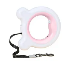Retractable Leash with LED Light & Poop Bag Holder