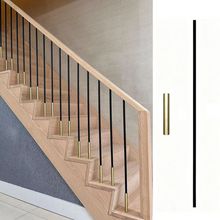 Lámpara de techo de aleación de aluminio color oro con colgante largo