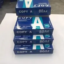 Hojas de Papel Copia Planas a Granel 70GSM 75GSM 80GSM Alimentación Suave Bajo Riesgo de Atasco para Uso en Oficina, Escuela y Taller de Impresión