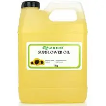 Óleo de Semente de Girassol Natural Orgânico a Granel Óleo Carreador Prensado a Frio para Cozinha, Rosto, Corpo e Cuidados com a Pele