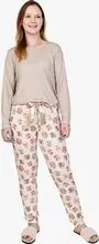 Conjunto de Pijama, Calça e Blusa Manga Longa.