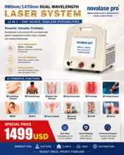 Endolaser Lipolysis Reduce Fat Laser Liposuction Endo Facial Fat Dissolving 1470nm & 980nm