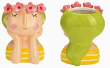 Vasos de flores de cerâmica,