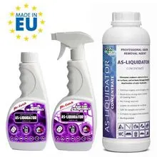 Concentrado neutralizador de odores AS-Liquidator para remover odores desagradáveis