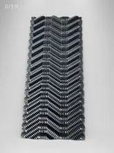 Material de preenchimento de torre de resfriamento de fluxo lateral de PVC 500x1000mm, espessura 0.4mm