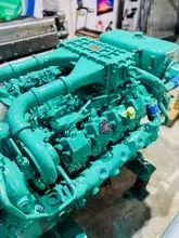 Motor Diesel Marinho Doosan Elétrico 360HP 2000RPM 6 Cilindros Refrigerado a Água Controle Remoto para Rebocador Embarcação de Pesca