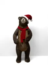 Urso Marrom de Natal em Tamanho Real