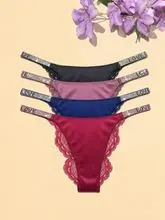 4 PACKS panties/briefs Women's shining & sparkling Brifes (12 colours), 77% Nylon，23% Spandex , Gusset 10