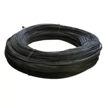 Fio de baixo carbono macio Q195 de 1,24 mm (BWG18) recozido preto—Fio de construção