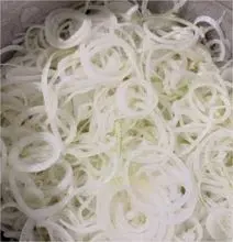 Cebola Fatiada para pizzas