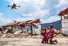 Winch de dron utilizado para rescate de emergencia