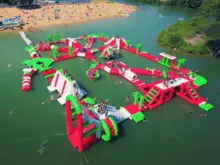 Equipamento Inflável de Água de Grande Capacidade Parque de Diversões Flutuante Brinquedos Infláveis