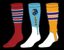 meias de beisebol com tiras