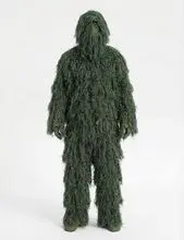 Traje Ghillie de Corda 3D de Corpo Inteiro – Verde Floresta