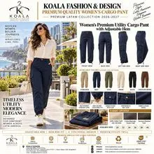 Calça Cargo Utilitária Feminina de Cintura Alta com 6 Bolsos.