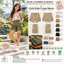Bermuda Cargo Clássica Premium de Algodão para Meninas