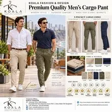 Calça Chino Cargo Casual Inteligente Masculina Premium.