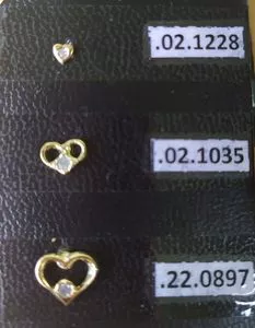 Trio of 18k gold-plated earrings