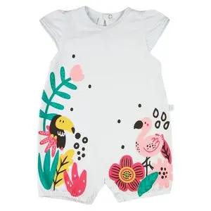 Mono de verano sin mangas para niña, de antelina serigrafiada,...
