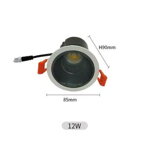 led adjustable spot light round recessed light 12W