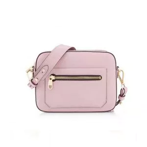 Light Pink PU Leather Fashion Crossbody Bag