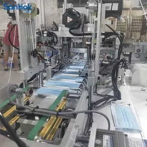 中国制造高质量150片/分钟一次性平面口罩机KN95KF94口罩机厂家