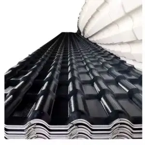 Folha ondulada colorida durável