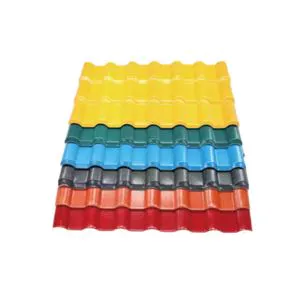 Colored corrugated roof panels