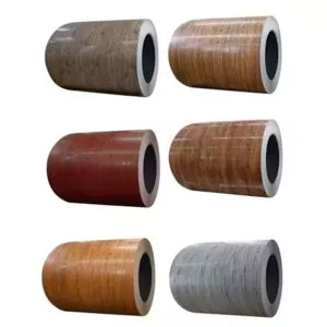 Bobina de acero galvanizado prepintada impresa en colores:...