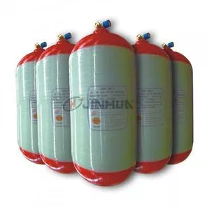 Hoop-wrapped CNG cylinder with steel liner for vehicles 356-65L 