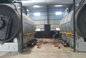 resíduos de borracha de pneus e pirólise de plástico para...