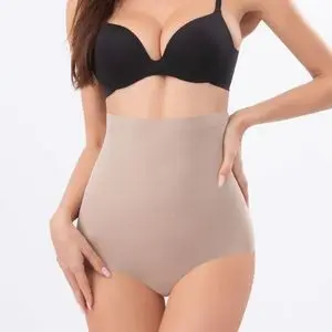 1370 Conjunto Feminino de Cintura Alta em Três Peças Sem...