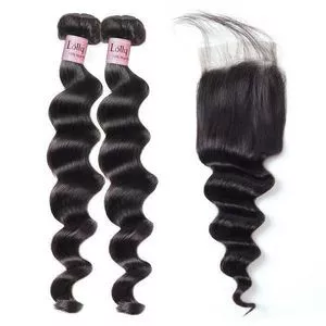 Lolly Brazilian Virgin Loose Deep Wave Human Hair 8inch 2...