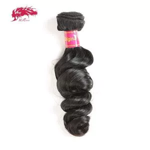 Ali Queen Hair Brazilian Loose Wave Virgin Hair Extension...