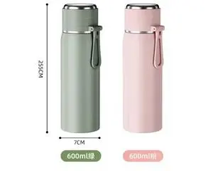 Botella de agua de acero inoxidable con aislamiento al vacío...