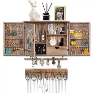 Earring holder Earring organizer 6-layer earring rack Hexagonal...