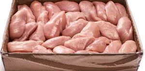 Frango inteiro congelado e partes