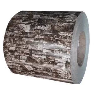 Bobina de aço galvanizado pré-pintada impressa colorida -...