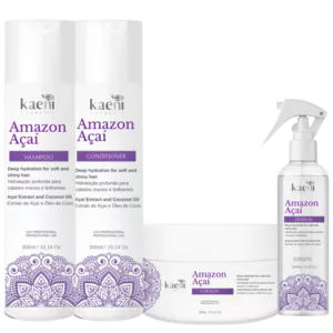  Cuidado del cabello -Cabello rubio y teñido- Amazon Açaí- Kaeni...