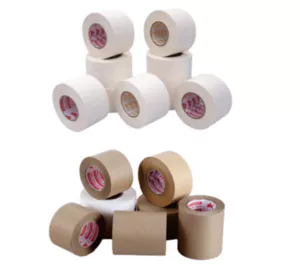 Reinforced adhesive paper tape recyclable water active tape...