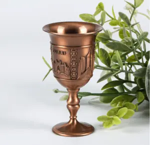 Religious Temple Wine Glass | Retro Dubai Architectural Style