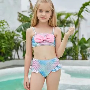 Maiô infantil, biquíni infantil bonito, beachwear saudável, maiô...