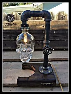 skull lamp
