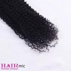 Slightly curl human hair buns