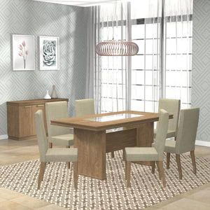 America/INV 1700 Table with glass top and Barcelona Chair INV/A40