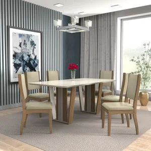 MESA FLÓRIDA INV/NEV COM CADEIRA BARCELONA/A40