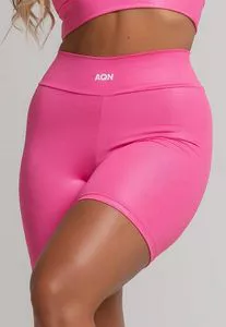Pantalón corto de poliamida rosa premium para levantar glúteos...